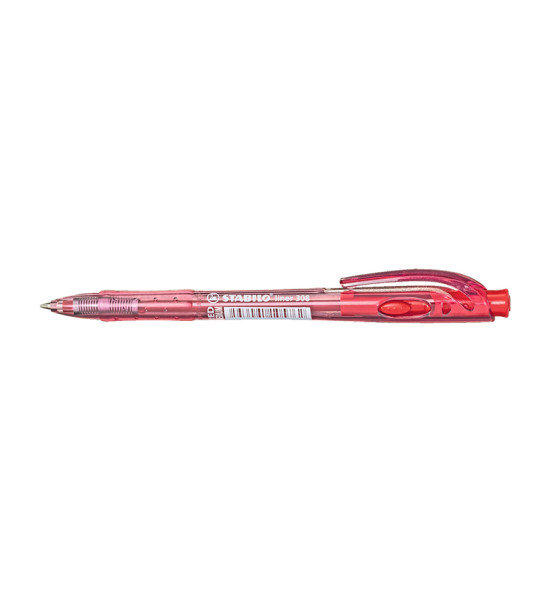 Bolígrafo Retractil, Liner 308, Punta Media 0.45 mm, Rojo, Caja x 10 Unds. 